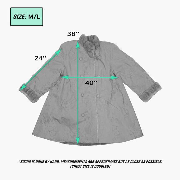 NWOT WILD FURS Genuine Bear Fur Reversible Raincoat (Green/Brown | Size M/L) - Picture 12 of 12